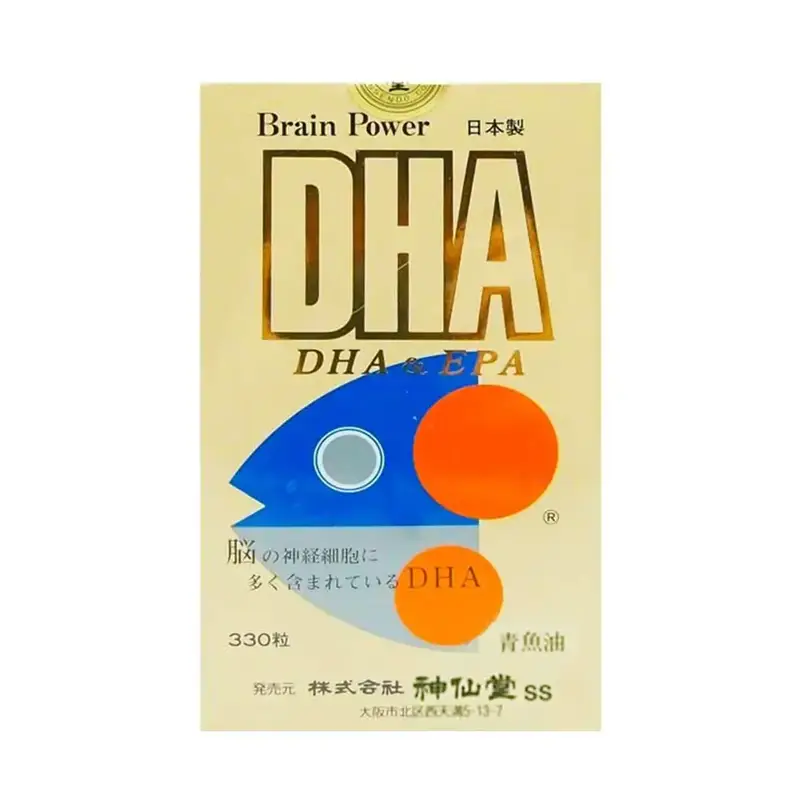 日本神仙堂 DHA EPA 儿童脑部营养 330粒一瓶