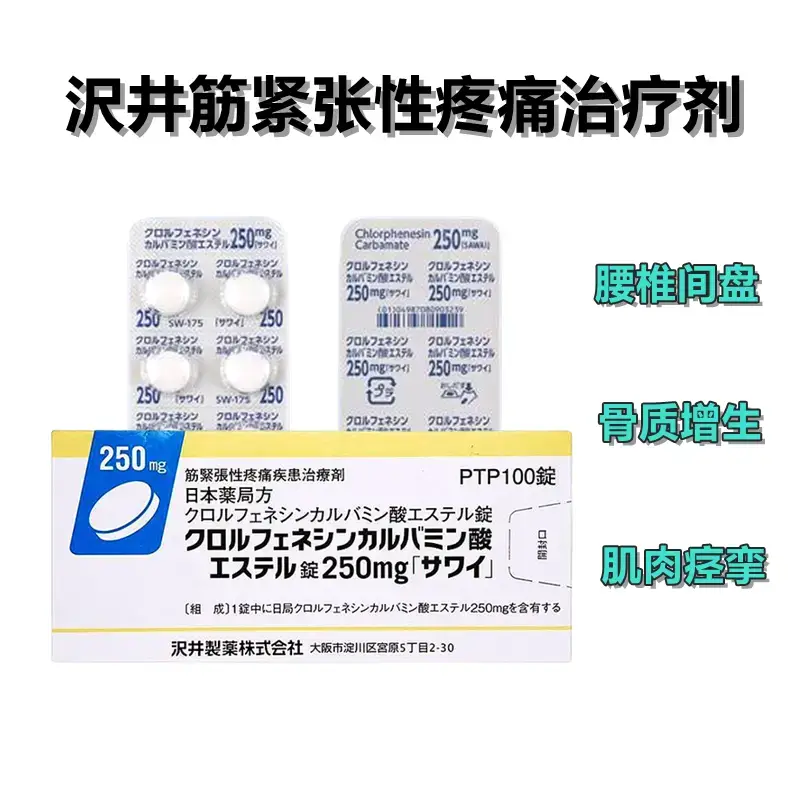 日本泽井腰间盘治疗剂：氯苯丁胺深度解析，缓解腰椎突出与肌肉疼痛指南