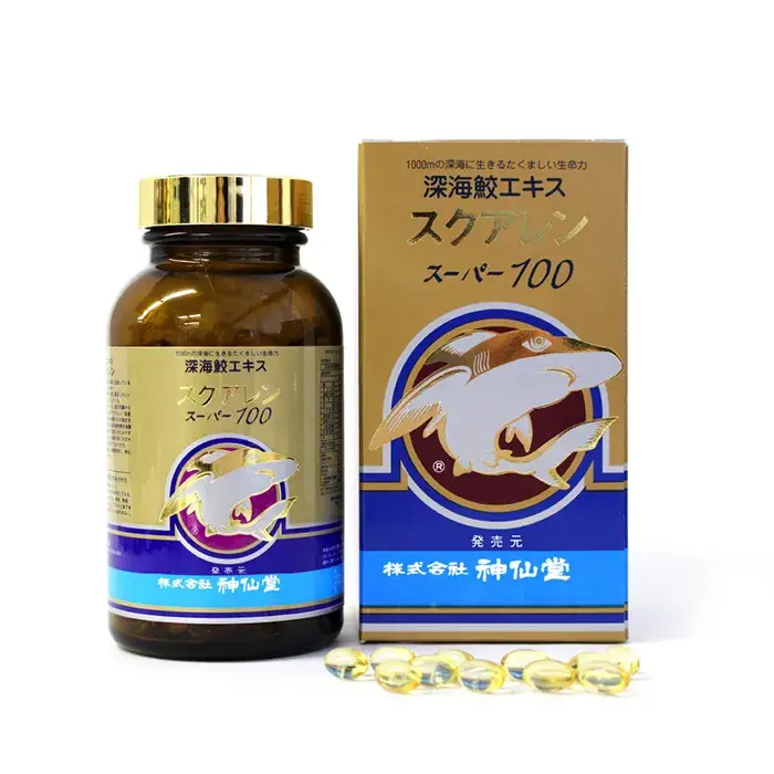 日本神仙堂 Squalene Super100 深海鲛精华 增强免疫力 330粒一瓶